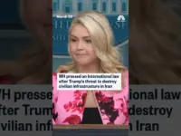 White House Defends Trump’s Iran Threats Amid War Crime Concerns