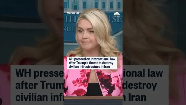 White House Defends Trump’s Iran Threats Amid War Crime Concerns