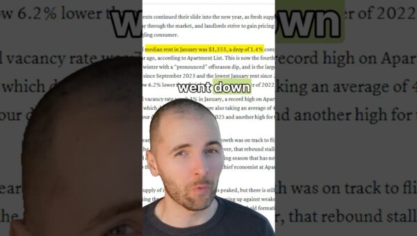 US Rents Dip to 4-Year Low Amid Rising Vacancies